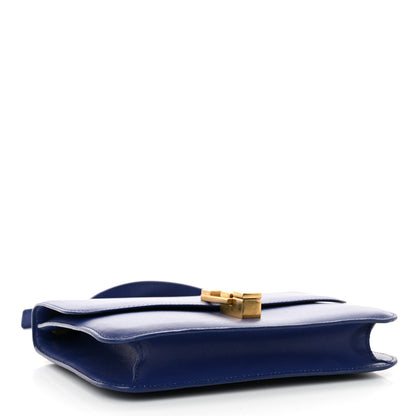 Saint Laurent Smooth Calfskin Carre Satchel Royal Blue 4 of 16