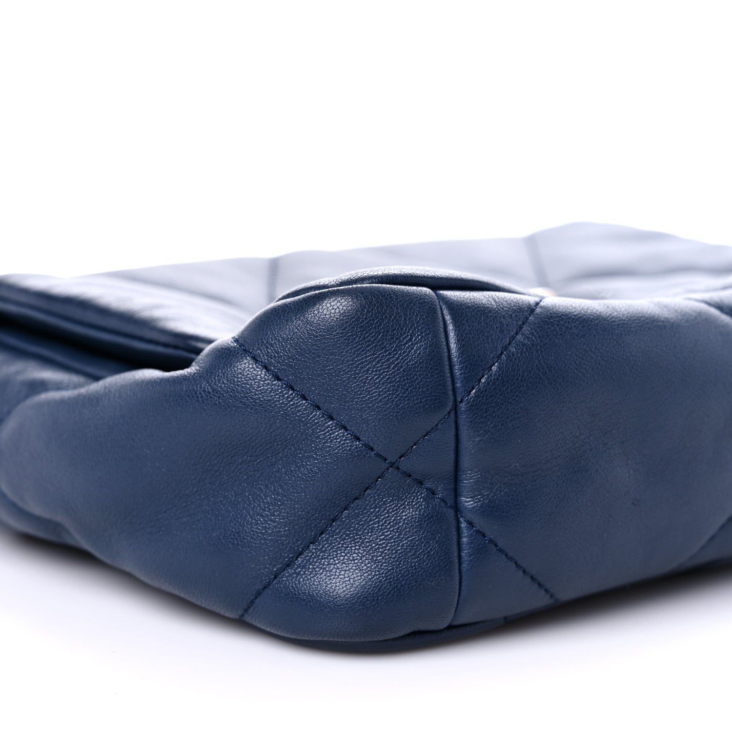 Chanel Lambskin Quilted Medium Chanel 19 Flap Navy Blue 8 of 13