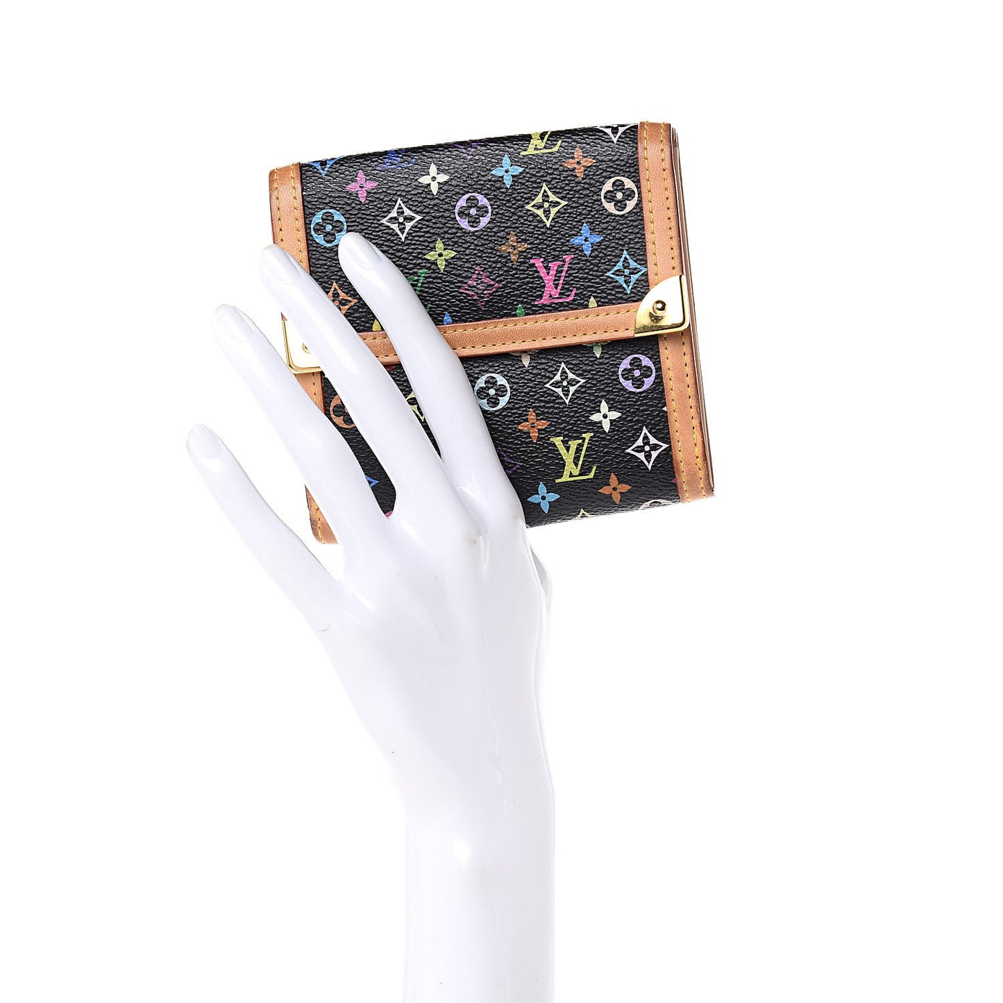 Monogram Multicolor Porte-Monnaie Billets Wallet Black