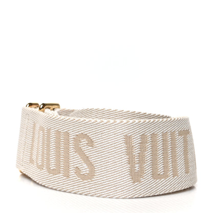 Louis Vuitton Jacquard Monogram Adjustable Shoulder Strap Snow 2 of 4