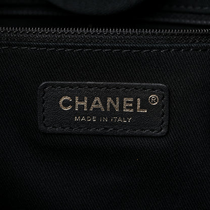 Chanel Woven Straw Raffia Medium Deauville Tote Black 6 of 10