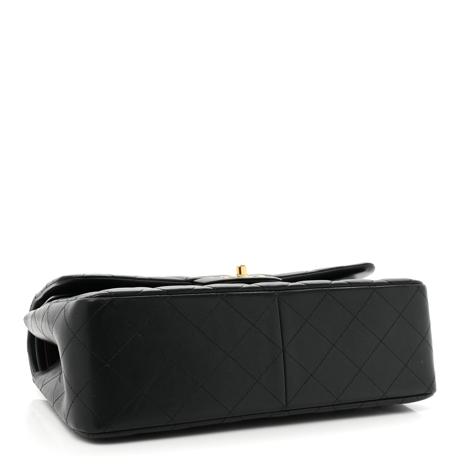 Chanel Lambskin Quilted Jumbo Double Flap Black 4 of 21