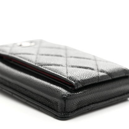 Chanel Caviar Quilted Zip Phone Case Black 9 of 11