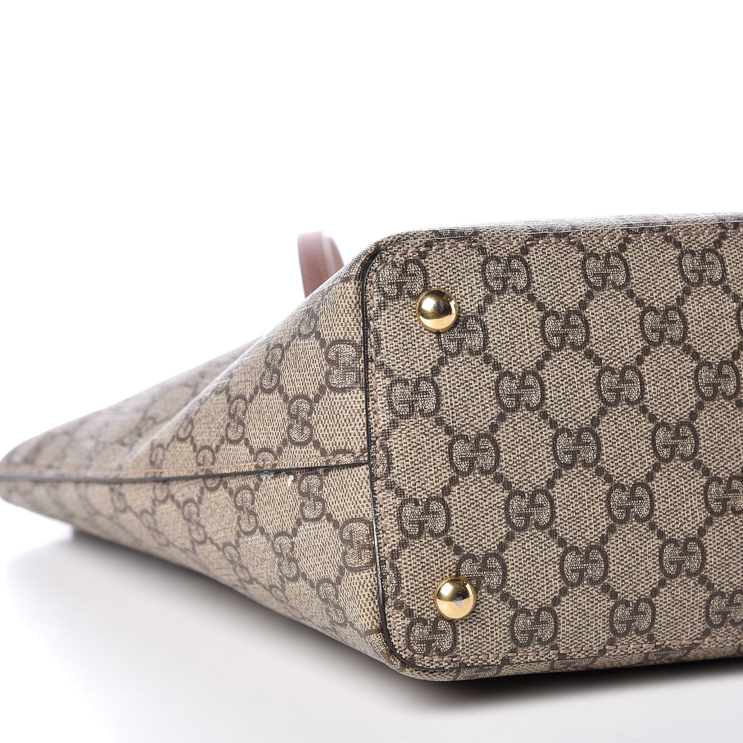 Gucci GG Supreme Monogram Medium Zippered Bucket Tote Beige Tuscany 5 of 15