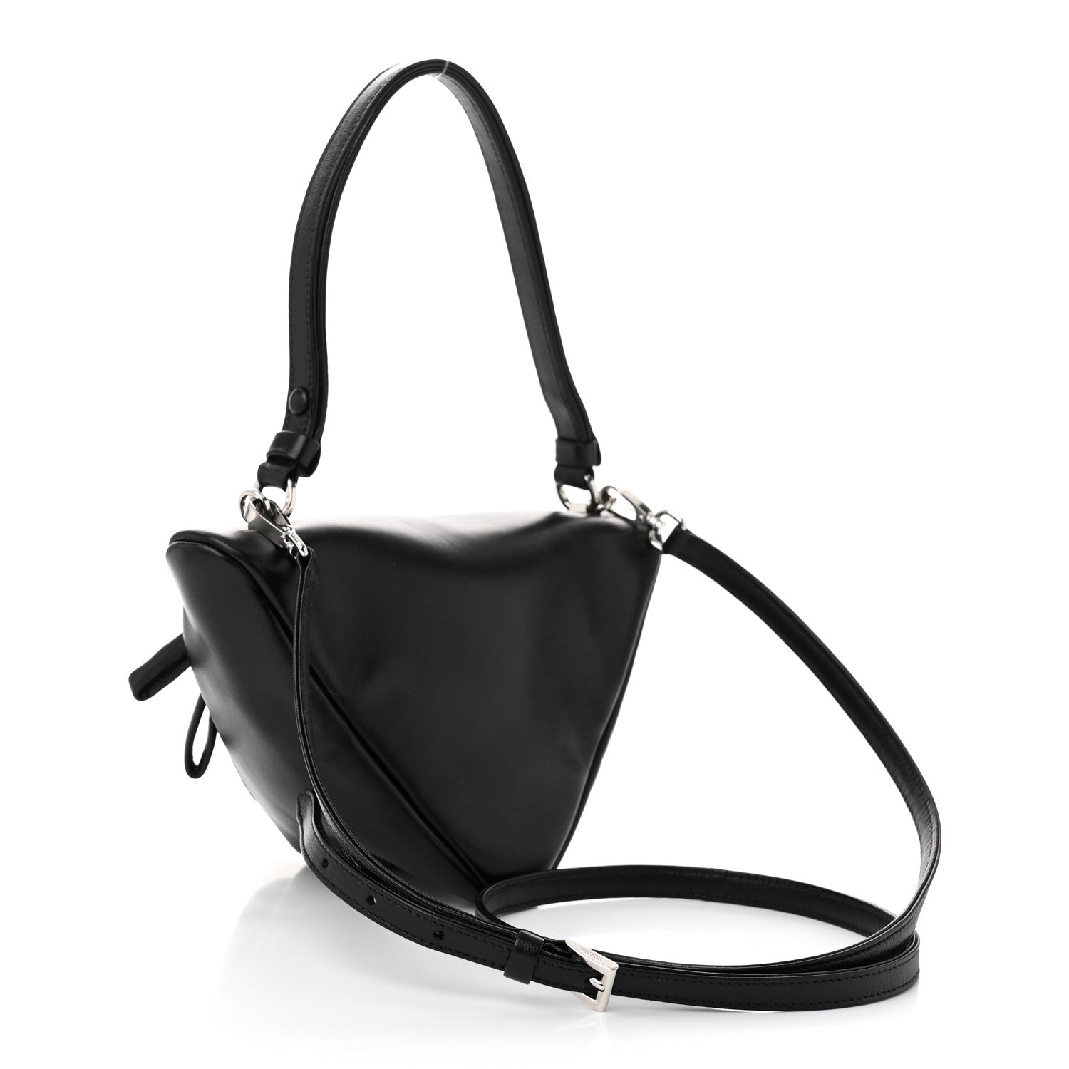 Prada Nappa Padded Signaux Triangle Crossbody Black 3 of 10