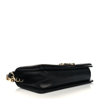 Chanel Caviar Chevron Quilted Medium Boy Flap Black 4 of 11