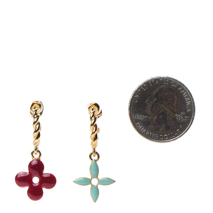 Louis Vuitton Sweet Monogram Earrings Gold 2 of 3