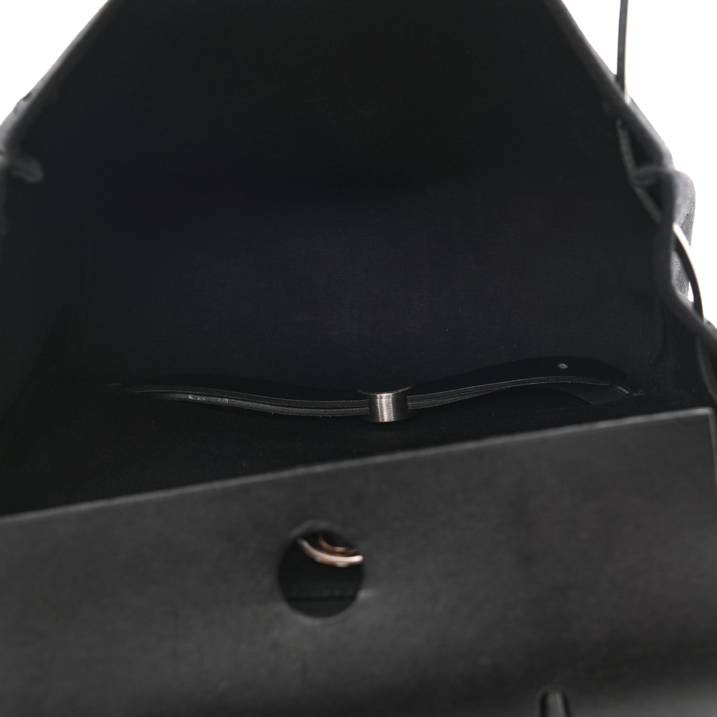 Toile Vache Calfskin Herbag 30 PM Backpack Black