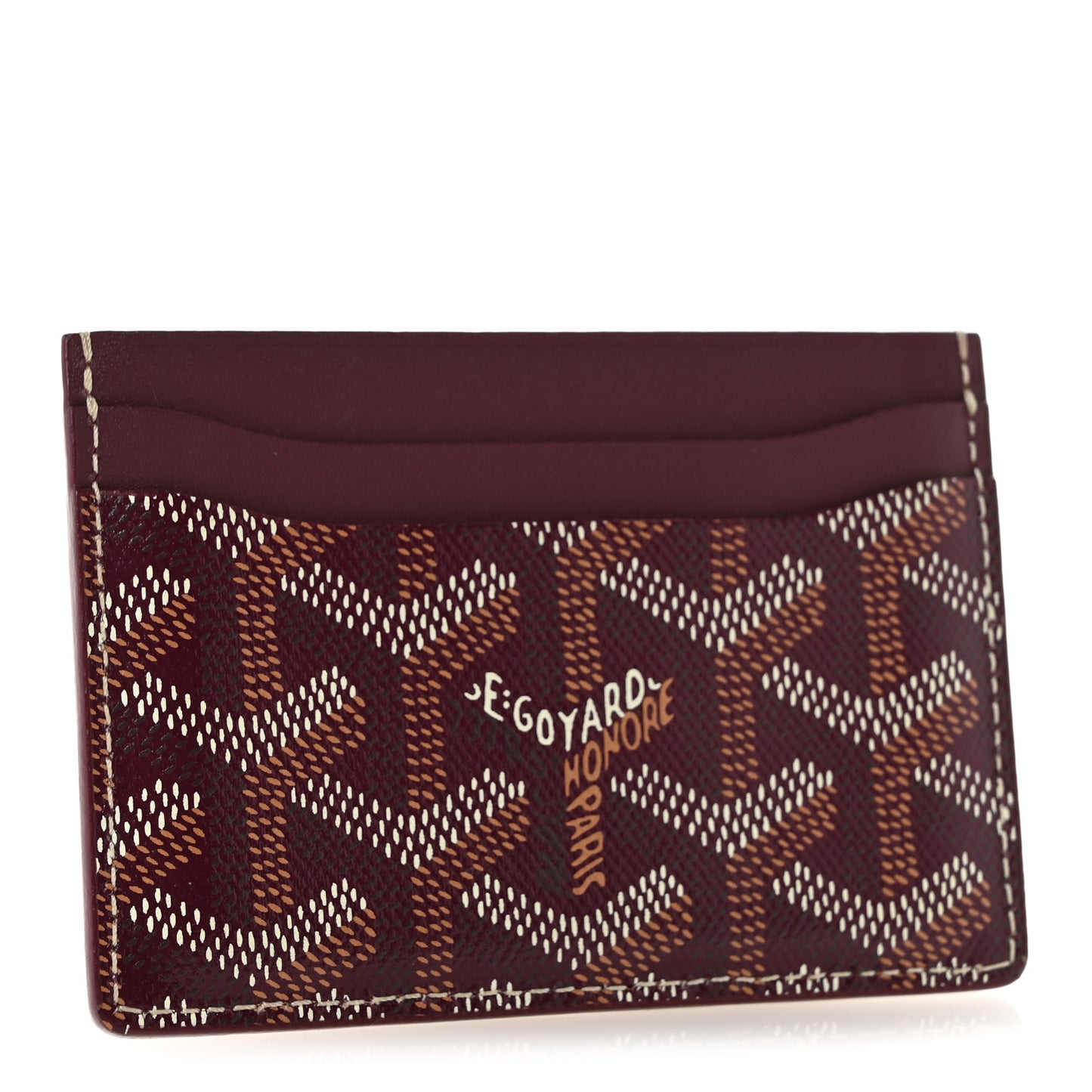 Goyardine Saint Sulpice Card Holder Bordeaux