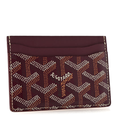 Goyard Goyardine Saint Sulpice Card Holder Bordeaux 3 of 8