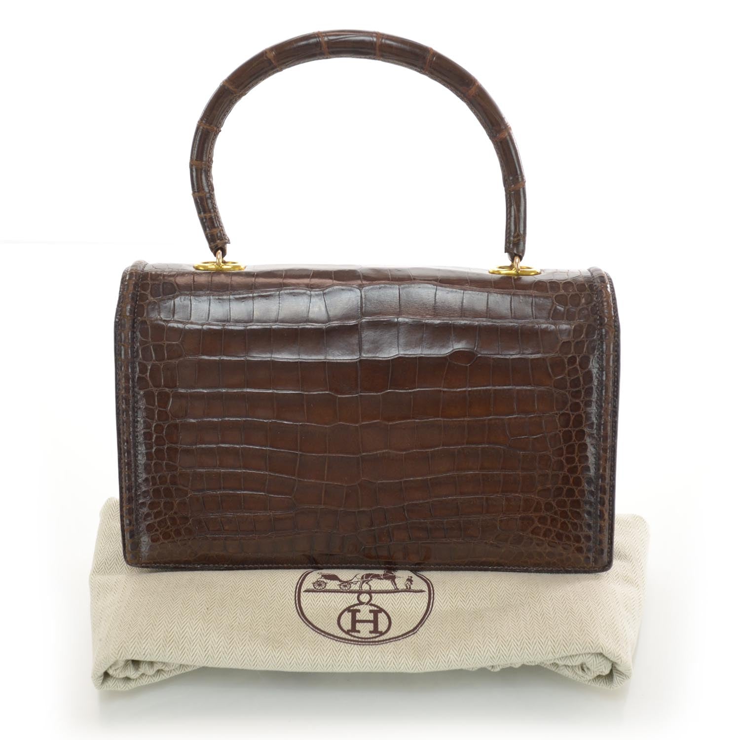 Hermes Porosus Crocodile Chaine d'Ancre Bag 3 of 6