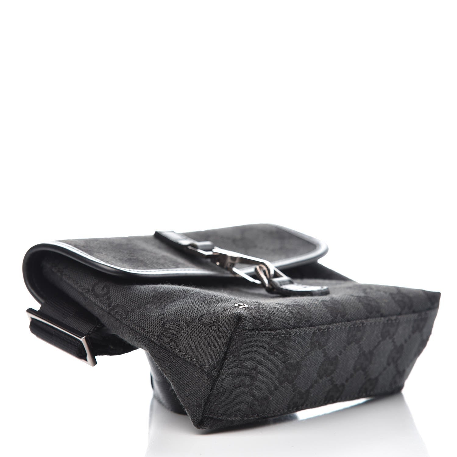 Gucci GG Monogram Web Flight Belt Bag Black 4 of 10