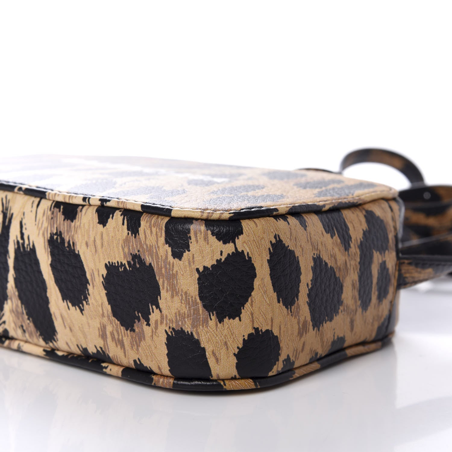 Balenciaga Calfskin Printed Leopard XS Everyday Camera Bag Beige White 8 of 10