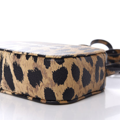 Balenciaga Calfskin Printed Leopard XS Everyday Camera Bag Beige White 8 of 10