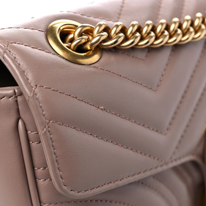 Gucci Calfskin Matelasse Small GG Marmont Shoulder Bag Porcelain Rose 10 of 10