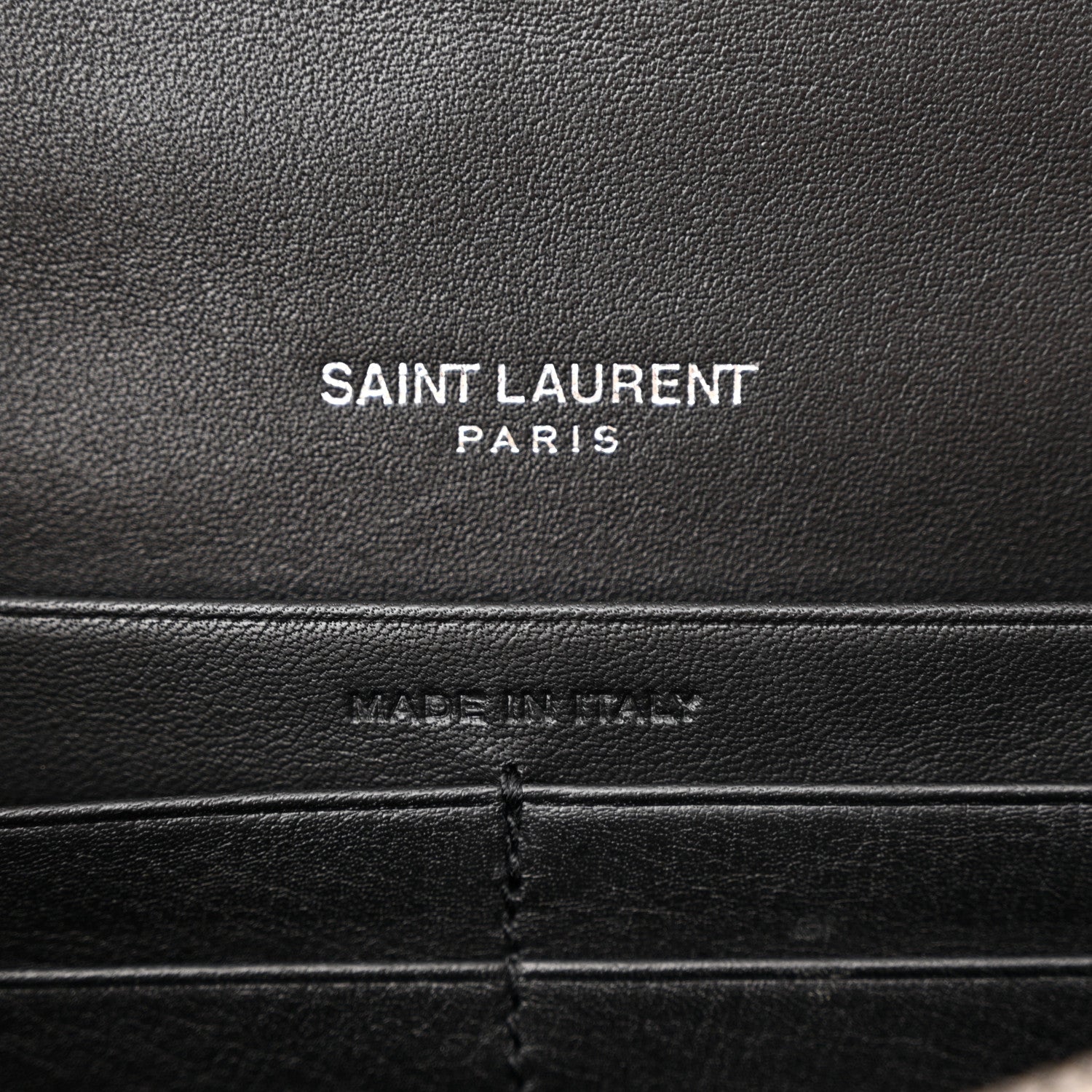 Saint Laurent Patent Calfskin Matelasse Monogram Vicky Chain Wallet Neon Pink 6 of 11