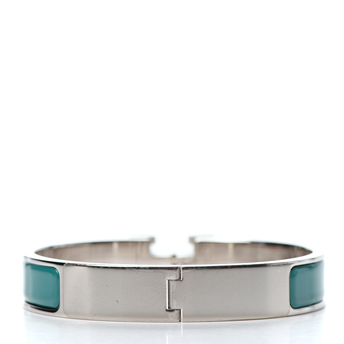 Enamel Narrow Clic Clac H Bracelet PM Bleu Canard