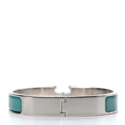 Hermes Enamel Narrow Clic Clac H Bracelet PM Bleu Canard 3 of 4
