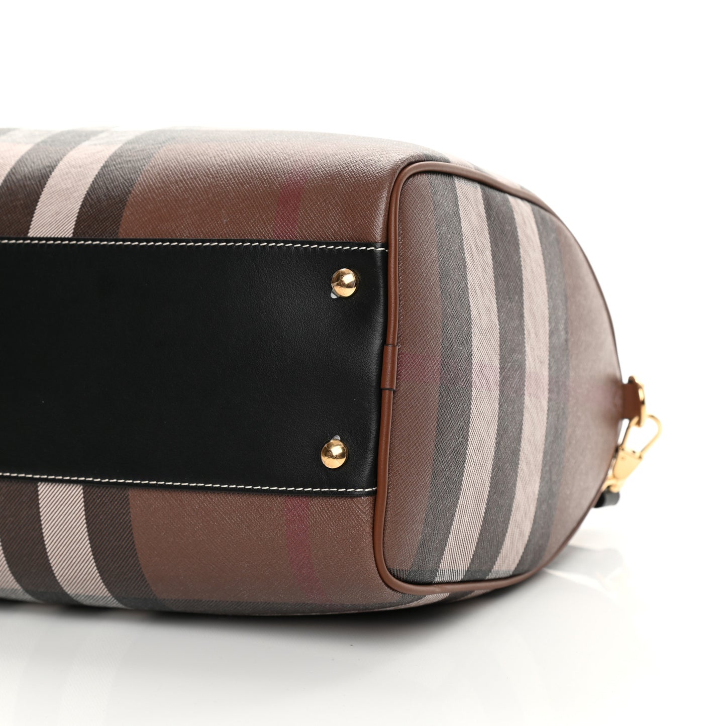 E-canvas Check Bowling Bag Dark Birch Brown