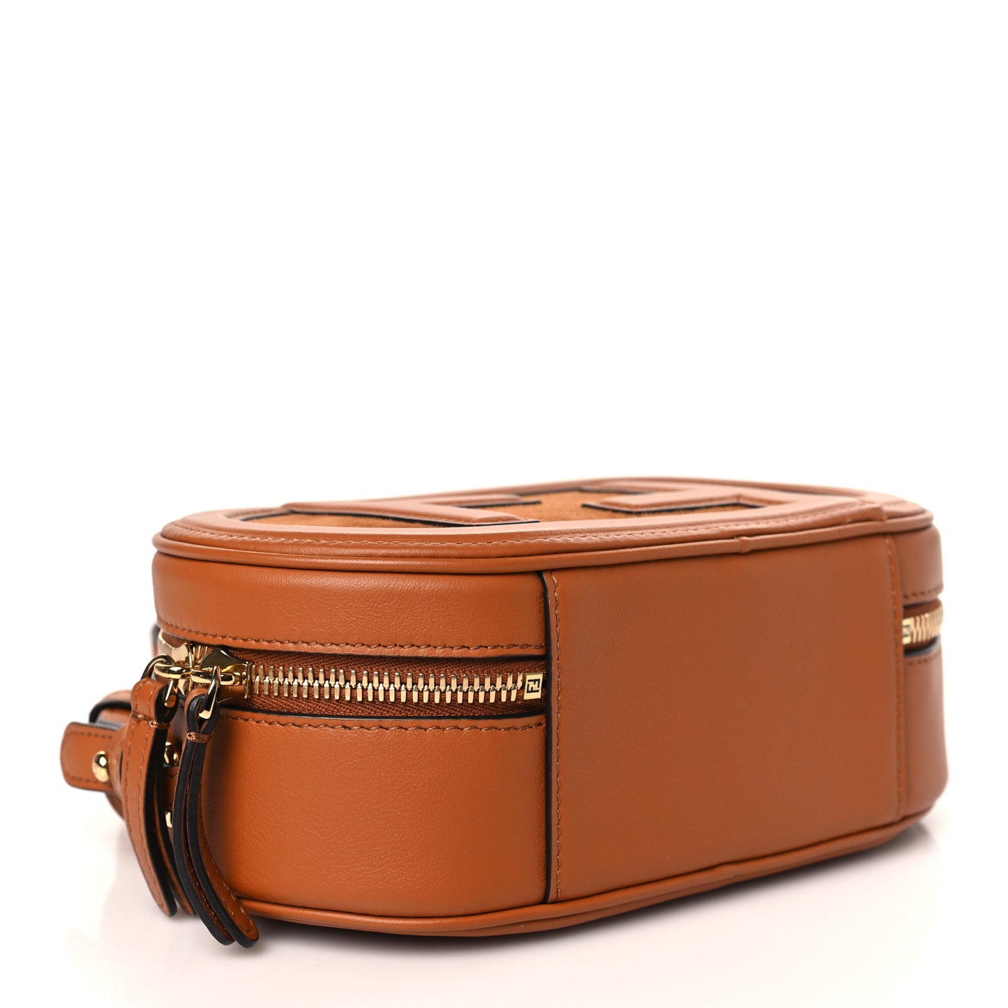 Vitello Grace Camoscio O'Lock Mini Camera Case Cuoio