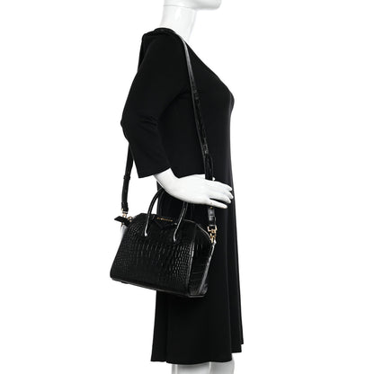 Givenchy Calfskin Crocodile Embossed Mini Antigona Black 2 of 11
