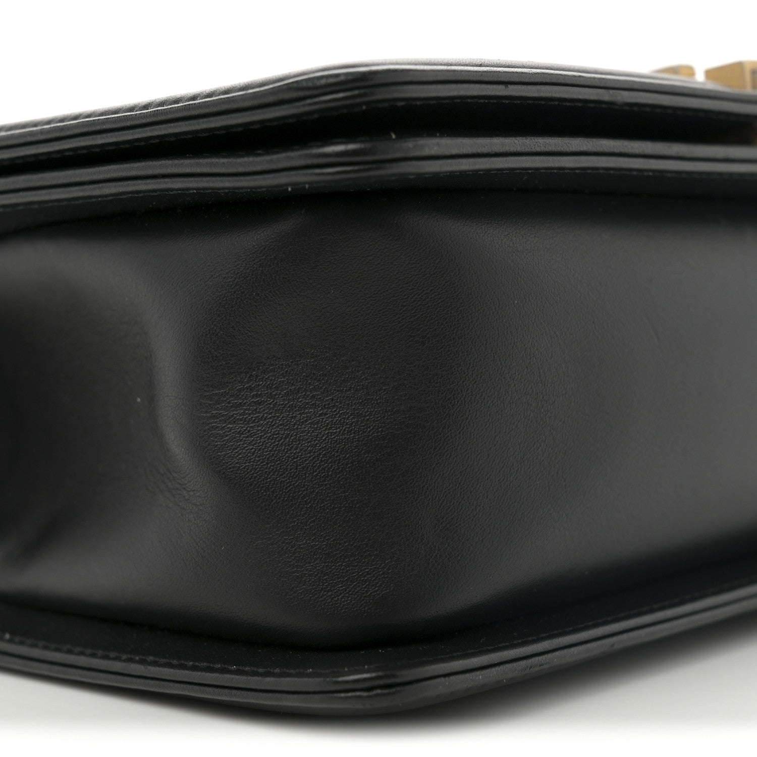 Chanel Calfskin Chevron Quilted Medium Boy Flap Black 9 of 11