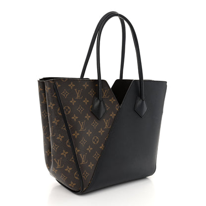 Louis Vuitton Calfskin Monogram Kimono Tote Black 3 of 10
