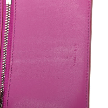 Celine Grained Calfskin Medium Multifunction Strap Wallet Magenta 13 of 14
