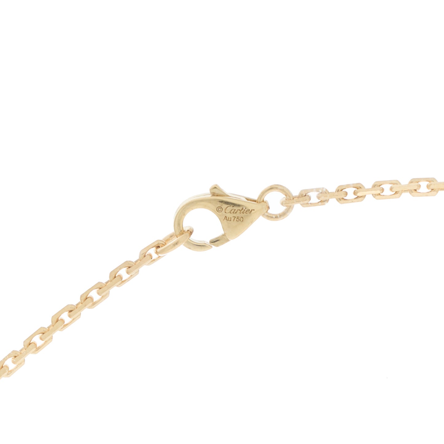 18K Yellow Gold Diamond Interlocking LOVE Necklace