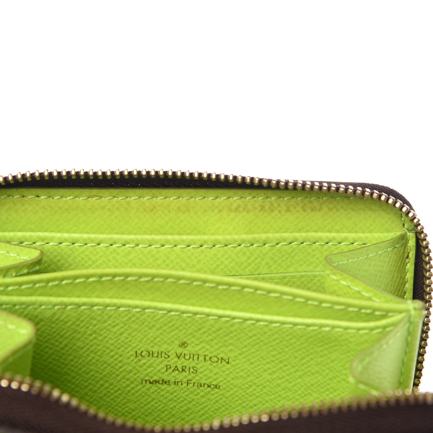 Louis Vuitton Monogram Graffiti Zippy Coin Purse Wallet Green 9 of 10
