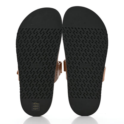 Hermes Calfskin Womens Chypre Sandals 38 Naturel 5 of 9