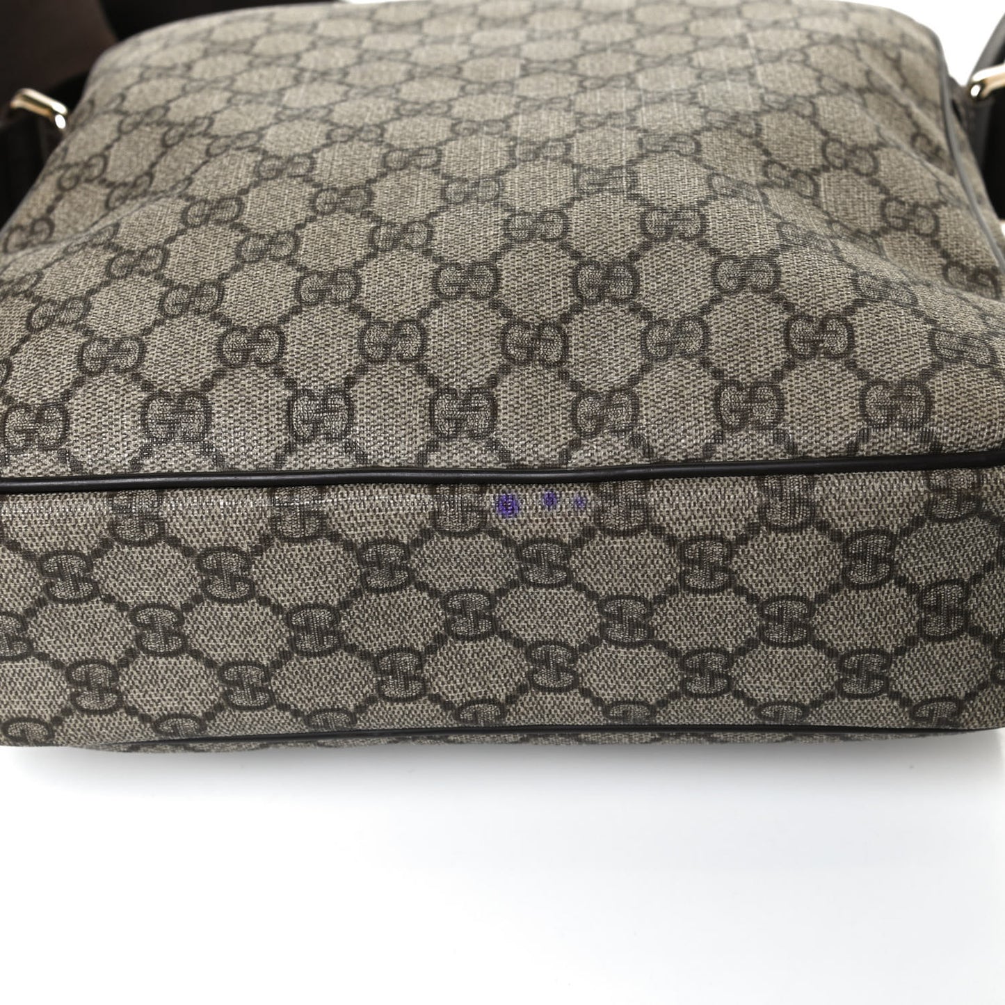 GG Plus Monogram Medium Messenger Bag Dark Brown