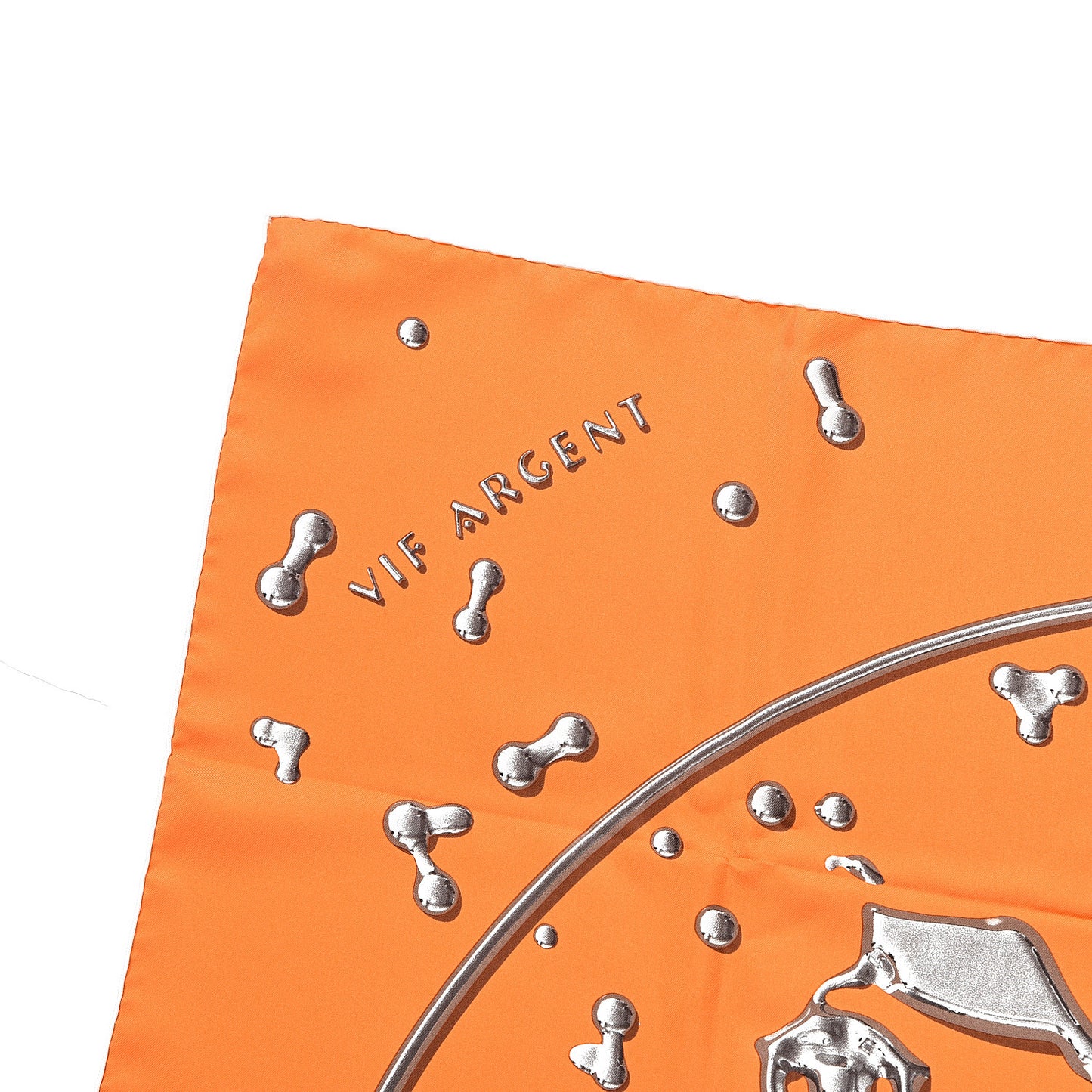 Silk Vif Argent Scarf 90 Orange