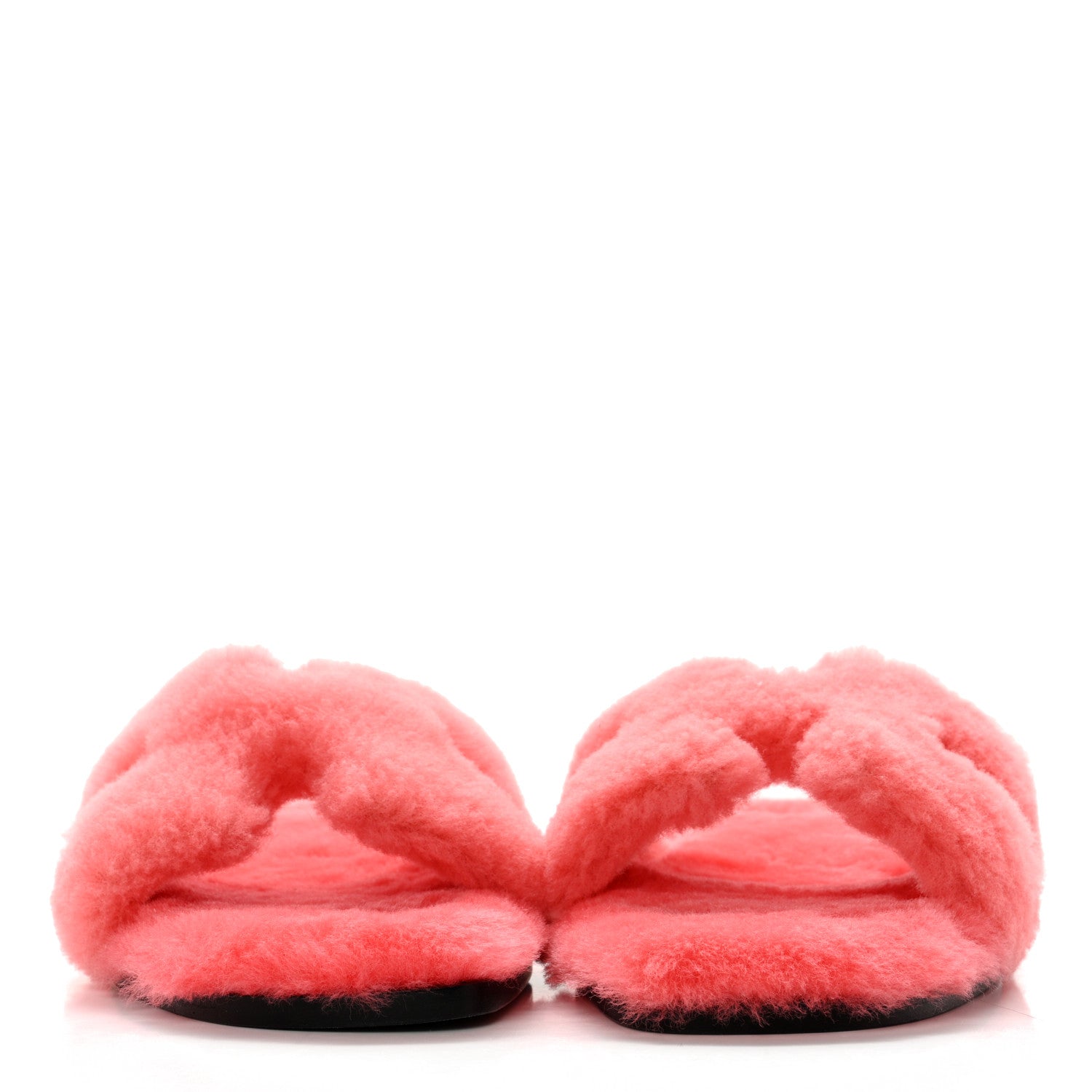 Hermes Woolskin Oran Sandals 41 Rose Du Desert 2 of 8