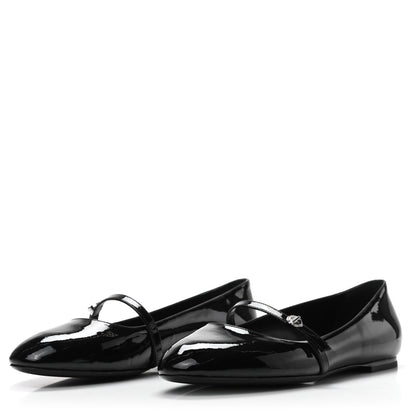 Louis Vuitton Patent Uniformes Ballerina Flat 38.5 Black 3 of 7