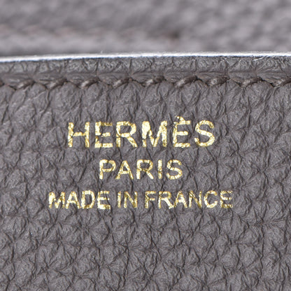 Hermes Togo Birkin 25 Etain 16 of 31