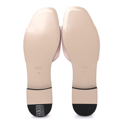 Gucci Cosmos Softy Calfskin Interlocking G Cut Out Slide Sandals 40 Pastel Pink 7 of 9