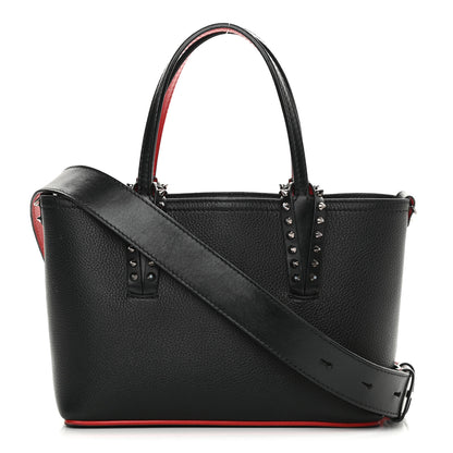 Christian Louboutin Calfskin Spikes Mini East West Cabata Tote Black 1 of 21