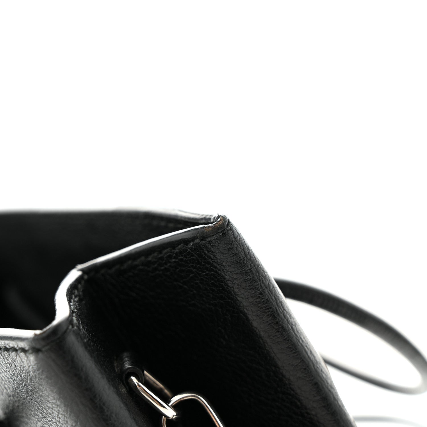 Balenciaga Calfskin Logo Shopping S Tote Black White 13 of 13