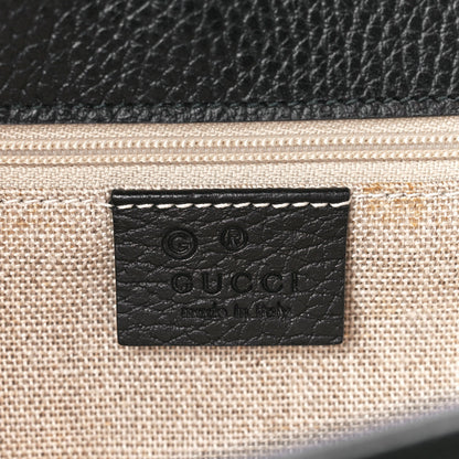 Gucci Dollar Calfskin Interlocking G Chain Wallet Black 6 of 13