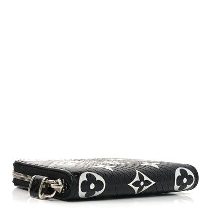 Louis Vuitton Snakeskin Monogram Zippy Padlock Coin Purse Black 4 of 6