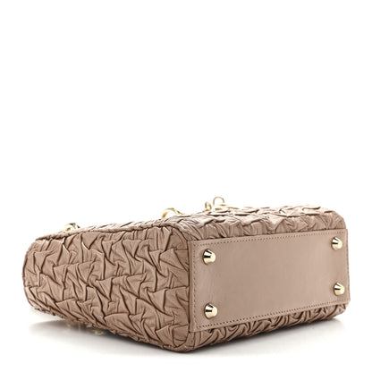 Christian Dior Lambskin Gathered Mini Lady Dior Fard 4 of 10