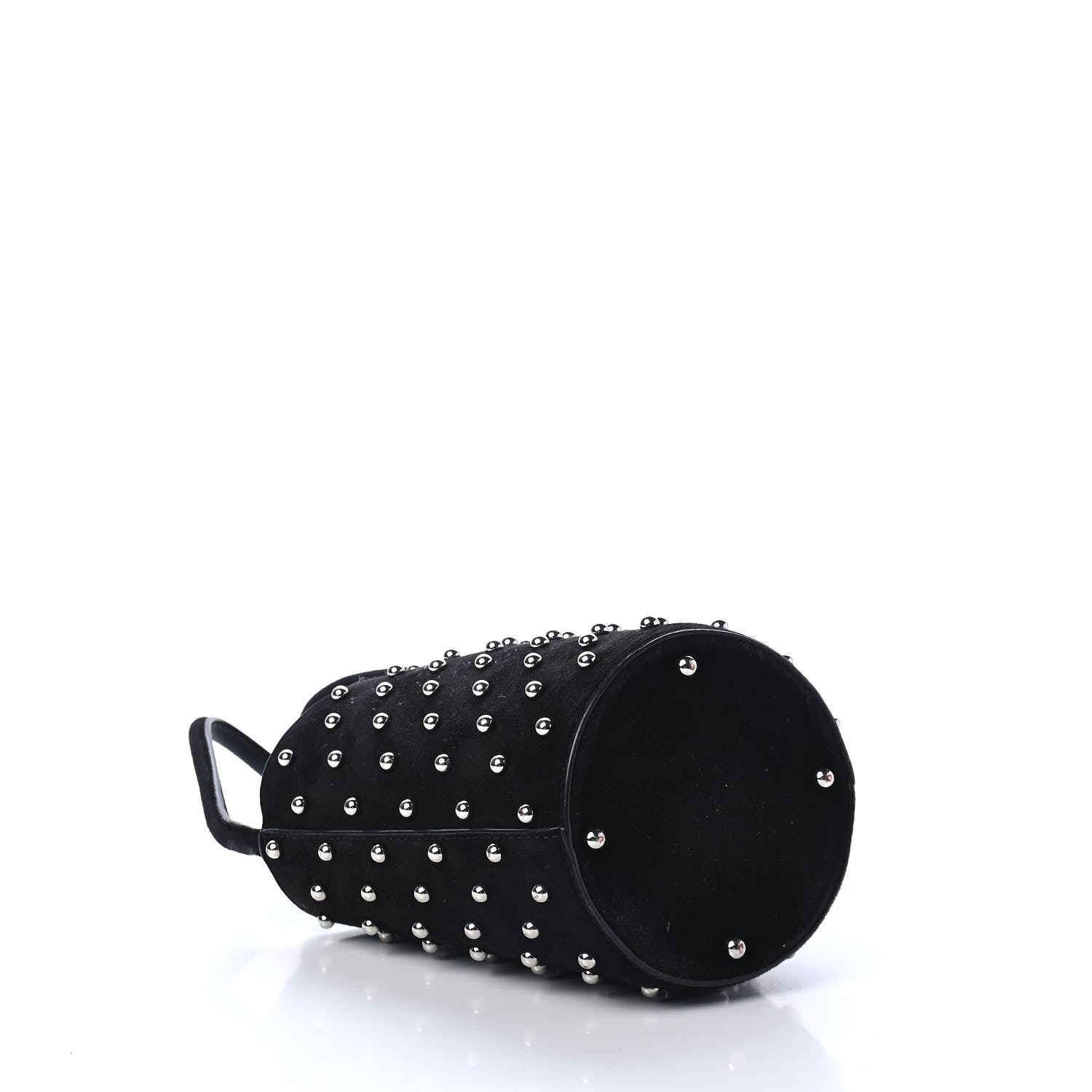 Alexander Wang Suede Studded Mini Roxy Bucket Bag Black 3 of 4