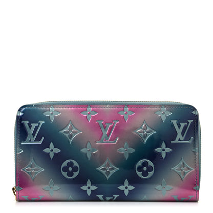 Louis Vuitton Metallic Vernis Degrade Zippy Wallet Blue Pink 1 of 7