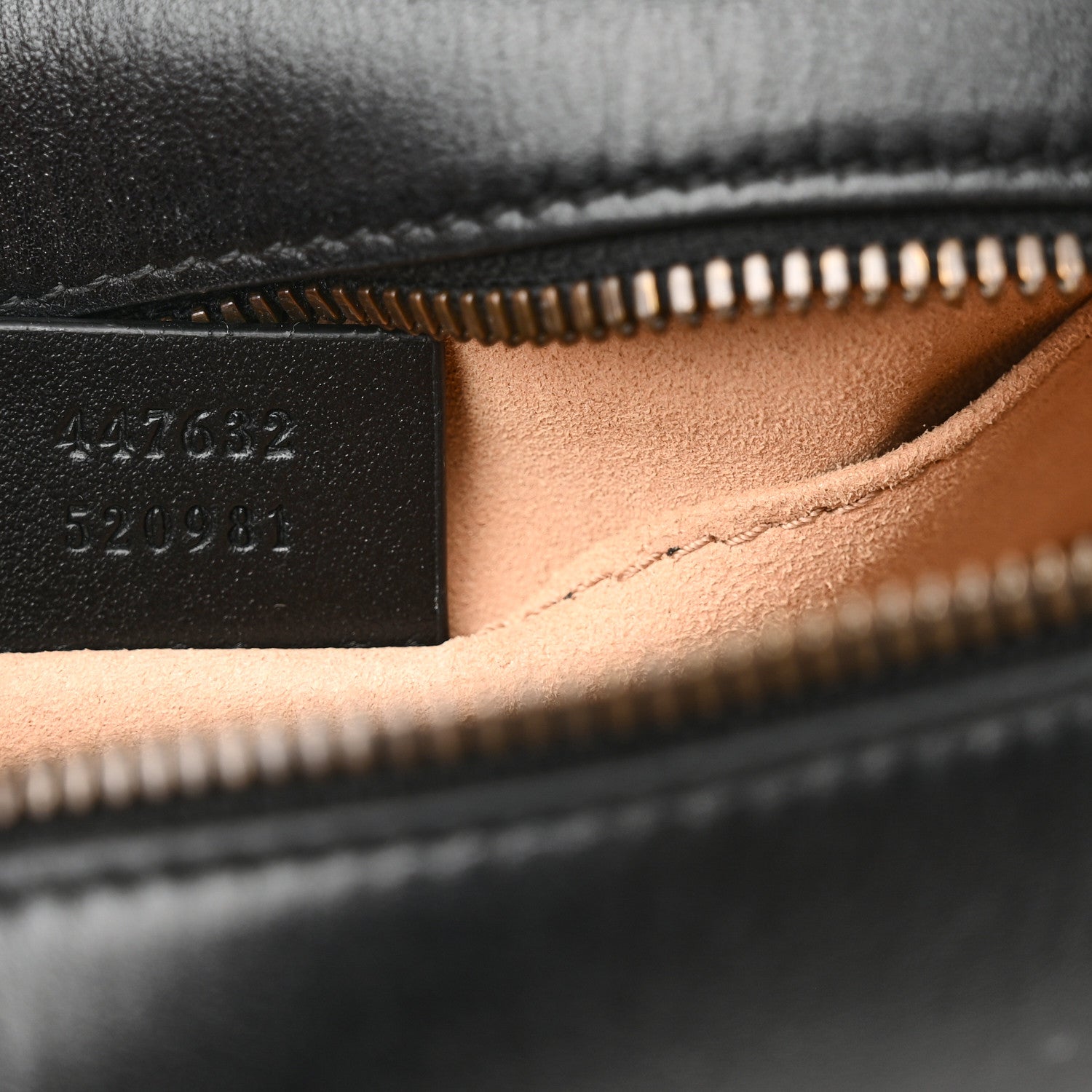 Gucci Calfskin Matelasse Small GG Marmont Chain Shoulder Bag Black 7 of 10