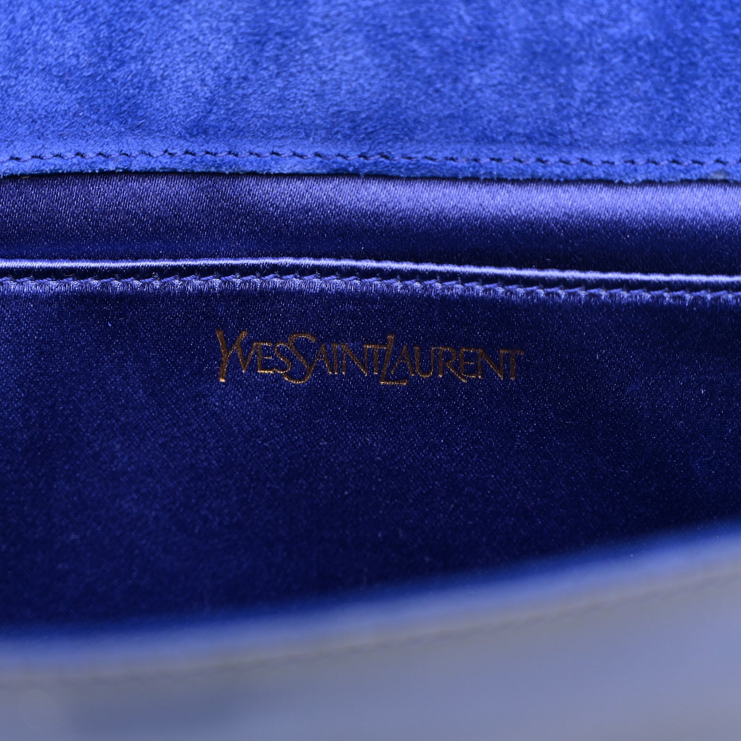 Patent Calfskin Monogram Large Belle De Jour Clutch Royal Blue