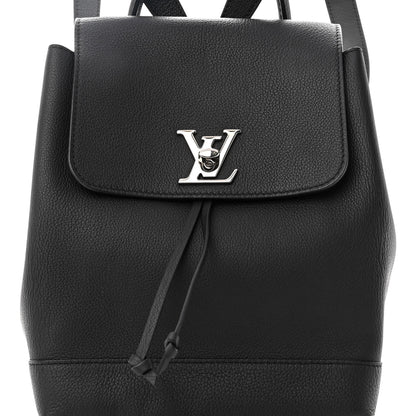 Louis Vuitton Calfskin Lockme Backpack Black 7 of 12