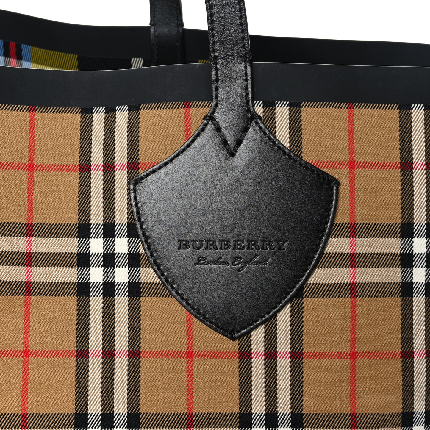 Vintage Check Extra Large The Giant Reversible Tote Antique Yellow