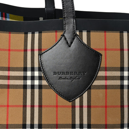 Burberry Vintage Check Extra Large The Giant Reversible Tote Antique Yellow 4 of 18