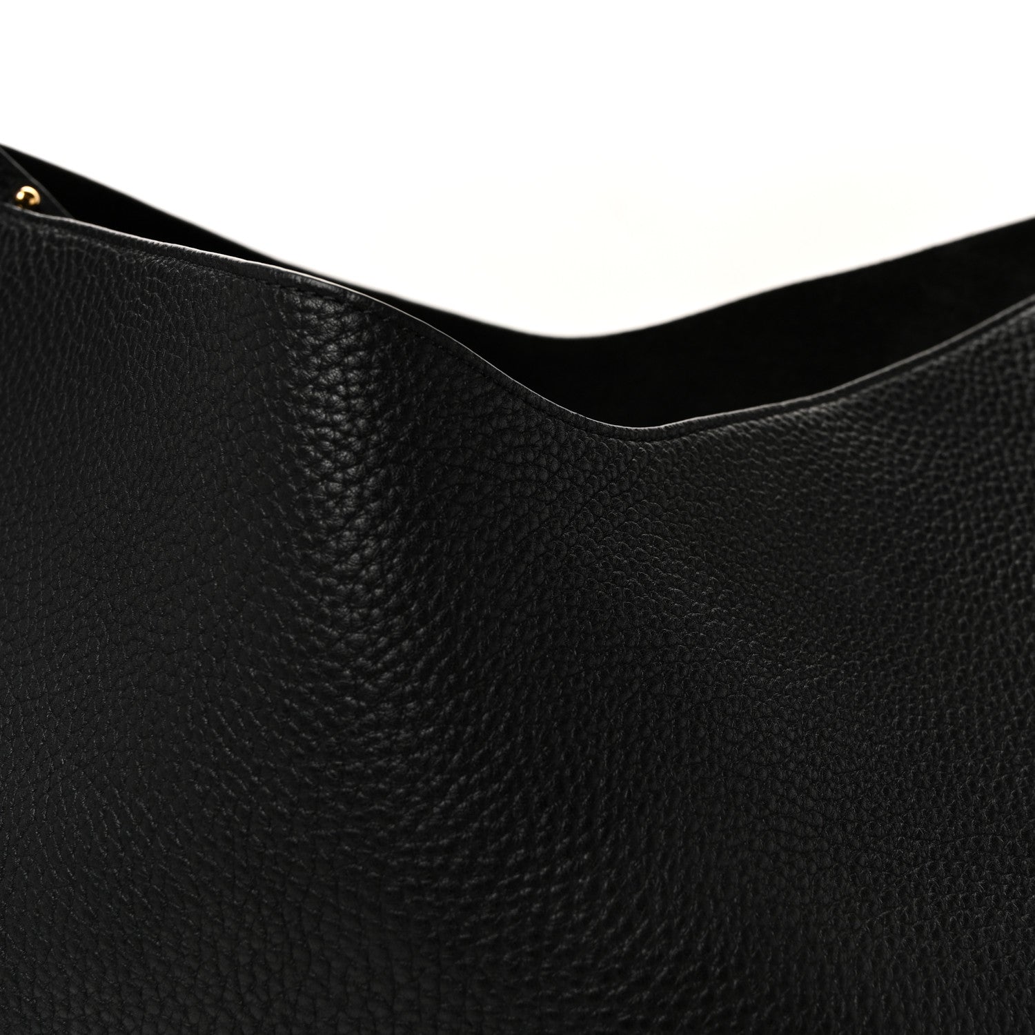 Khaite Pebbled Sport Calfskin Medium Lotus Tote Black 8 of 10